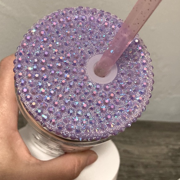 Hand Crafted Christmas Cat Glass Tumbler - Picture 7 of 7